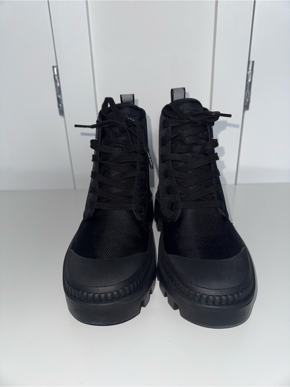 Tory Burch Camp Sneaker Ankle Boots - Perfect Black - Picture 3 of 10